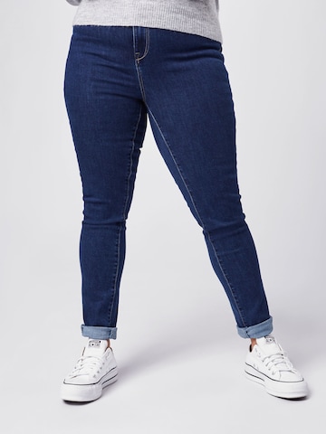 ONLY Carmakoma Skinny Jeans in Blau: predná strana