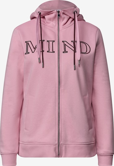 CECIL Sweatjacke mit Wording Artwork in XXXL in altrosa, Produktansicht
