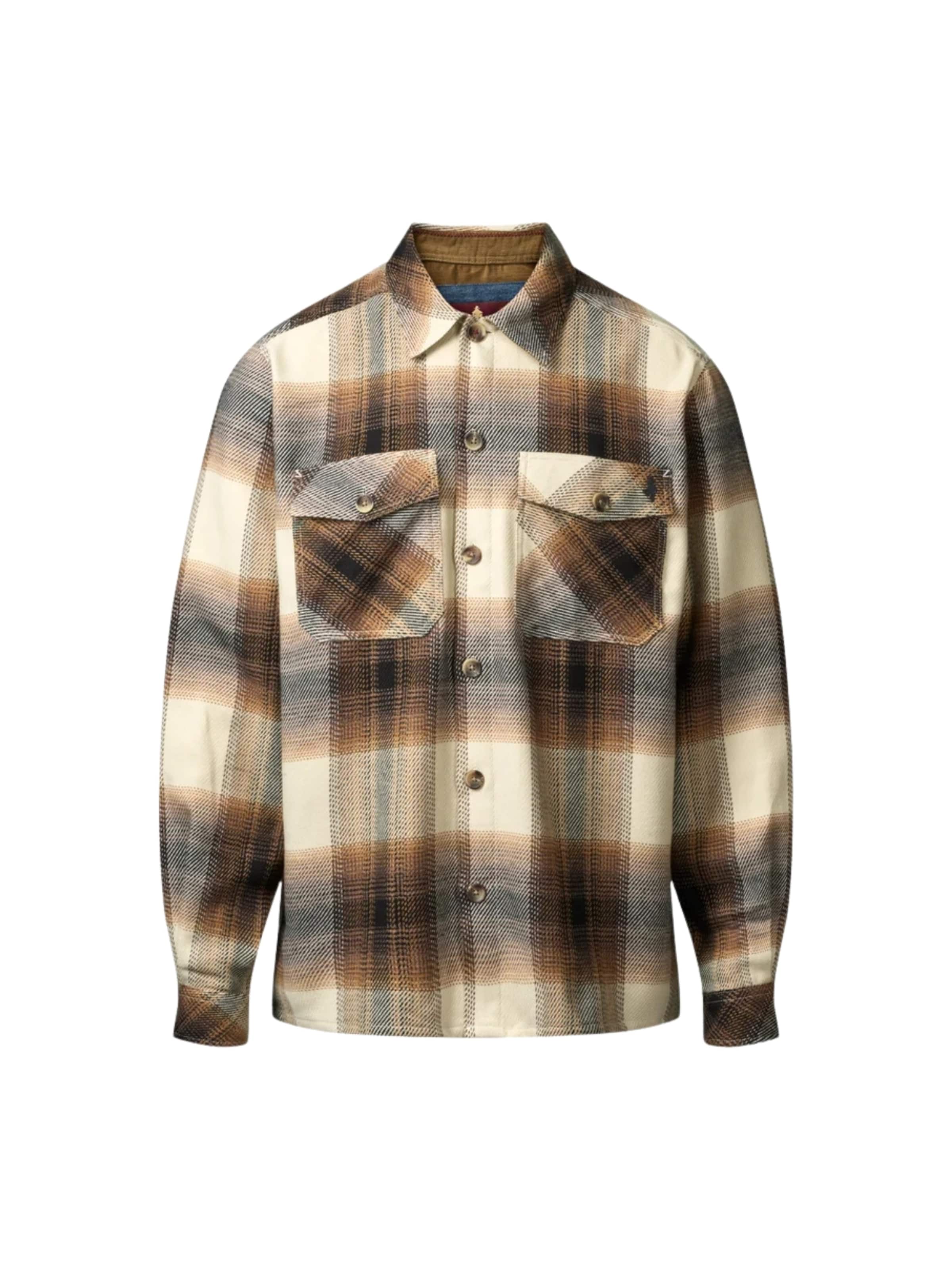 MCS Regular fit Overhemd 'Milo' in Bruin: voorkant