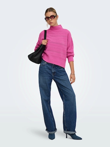 ONLY Pullover 'ONLGLOBE' i pink