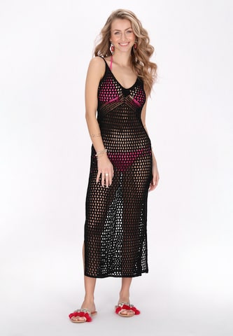 IZIA - Vestido de malha 'Spring Summer' em preto