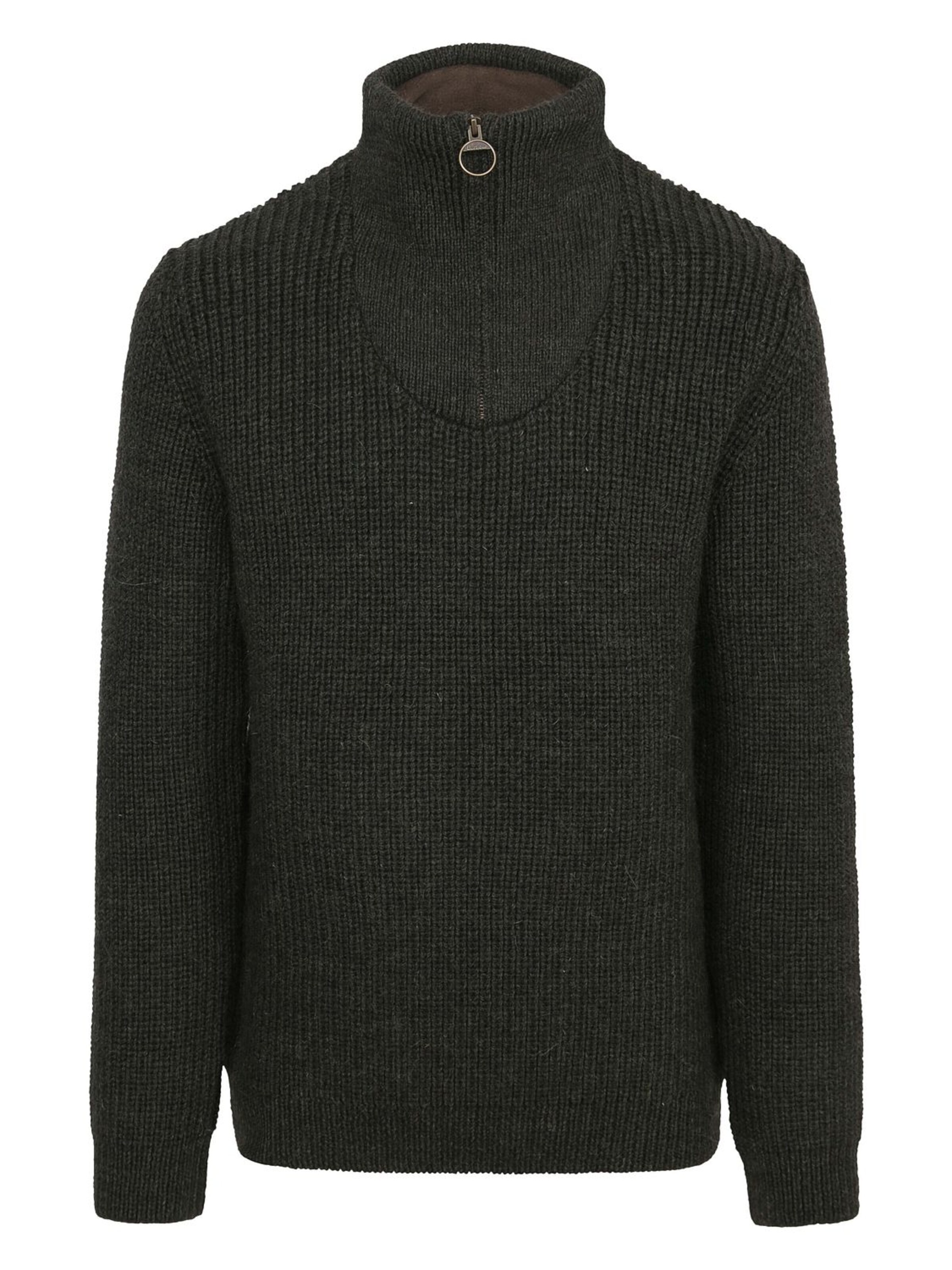 Barbour Sweater 'New Tyne' in Green: front