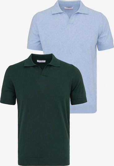 Marškinėliai iš Felix Hardy, spalva – šviesiai mėlyna / tamsiai žalia, Prekių apžvalga