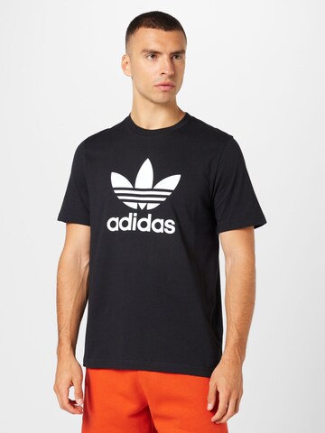 T-Shirt 'Adicolor Classics Trefoil' ADIDAS ORIGINALS en noir : devant