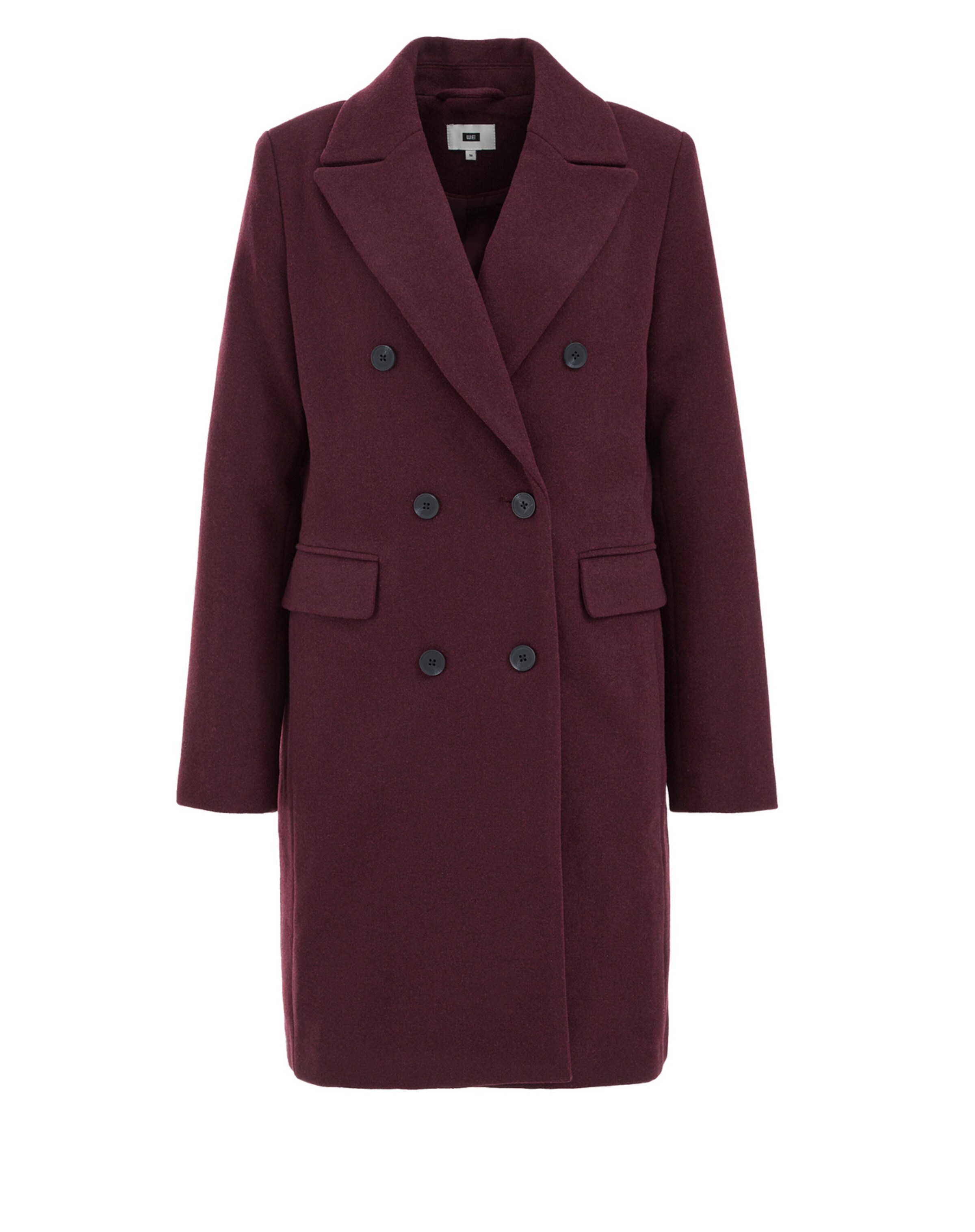 Manteau mi-saison WE Fashion en rouge : devant