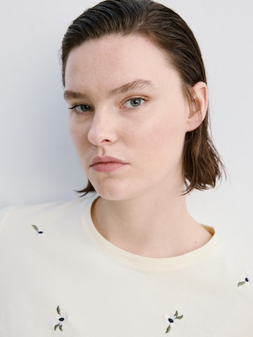 MANGO Shirt 'FLOWI' in Yellow