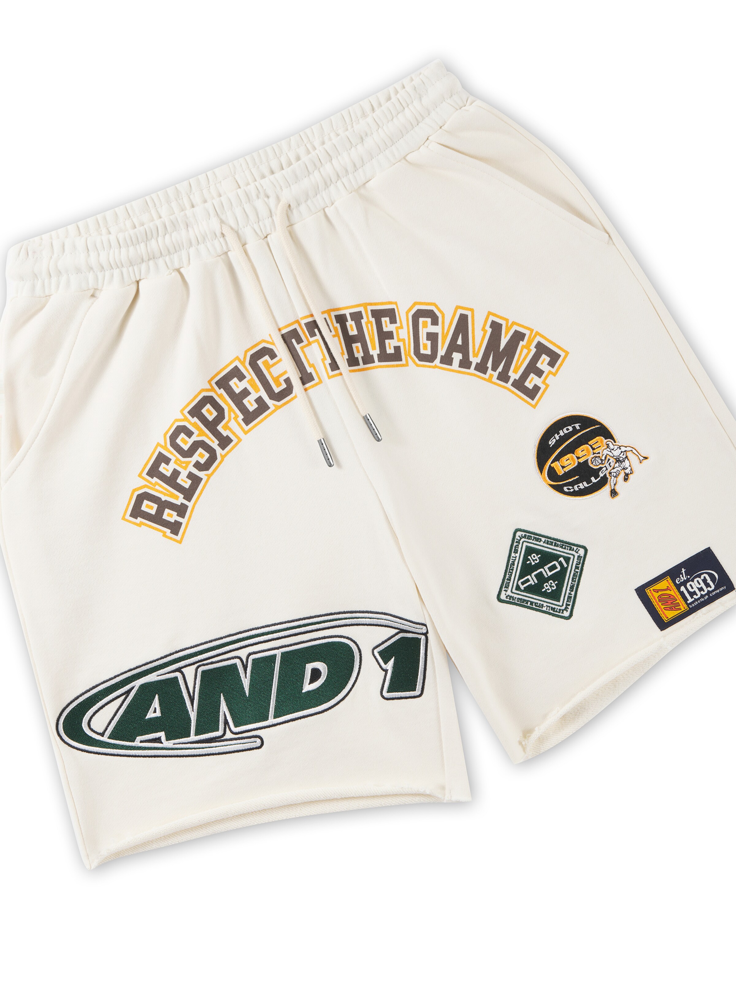 AND1 - regular Pantalón 'Respect The Game' en beige