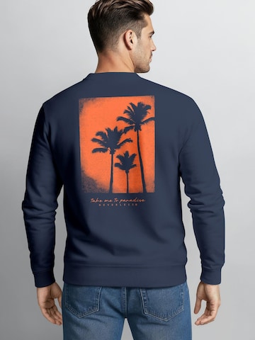 Neverless Sweatshirt 'Palms Beach' in Blau