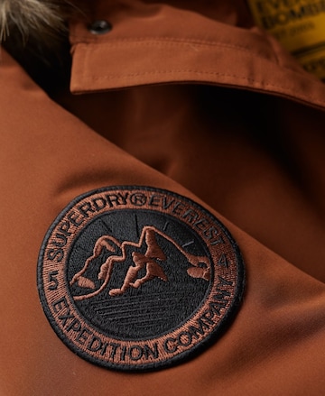 Superdry Winter Jacket 'Everest' in Brown