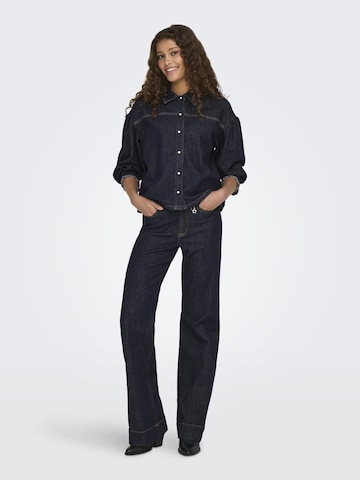 ONLY Wide leg Jeans 'JUICY' in Blauw