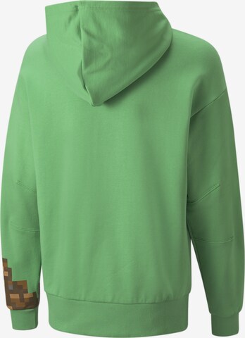 PUMA Sweatshirt 'Minekraft' in Green