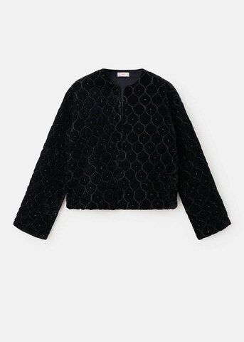 MANGO TEEN Between-Season Jacket 'Cheersbl' in Black