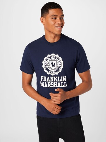 Coupe regular T-Shirt FRANKLIN & MARSHALL en bleu : devant