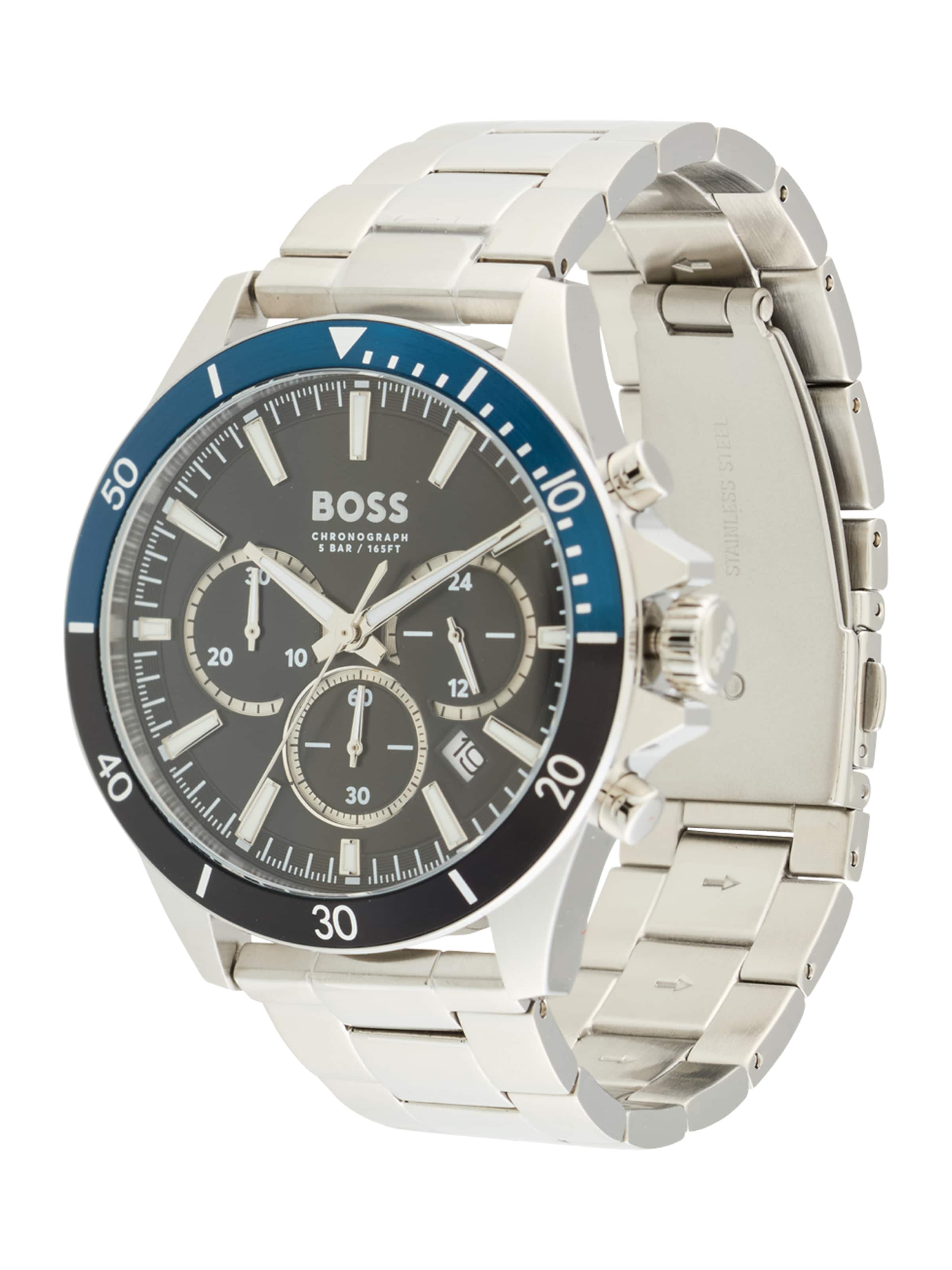 BOSS Аналоговые часы 'TROPER' в Серебристый: спереди