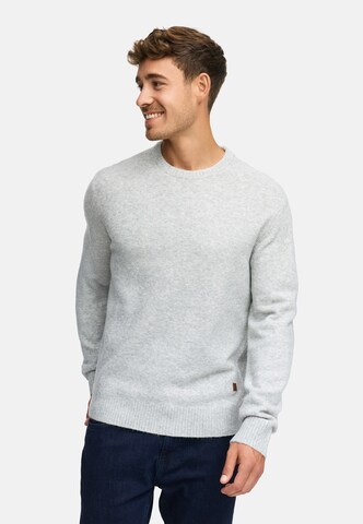 INDICODE JEANS Pullover 'INTrax' in Grau: Vorderseite