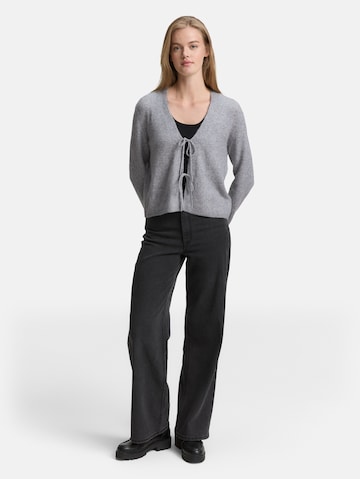 TOM TAILOR DENIM Strickjacke in Grau