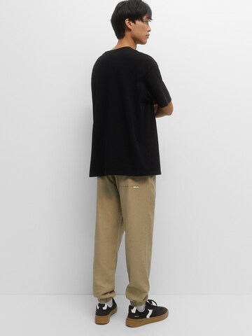 Pull&Bear Tapered Hose in Beige