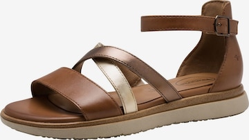 Sandales à lanières 'Comfort' Tamaris en marron : devant