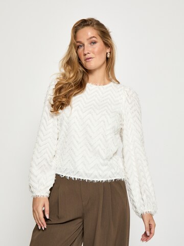 Top ' PCMonica Blouse ' di Peppercorn in bianco: frontale