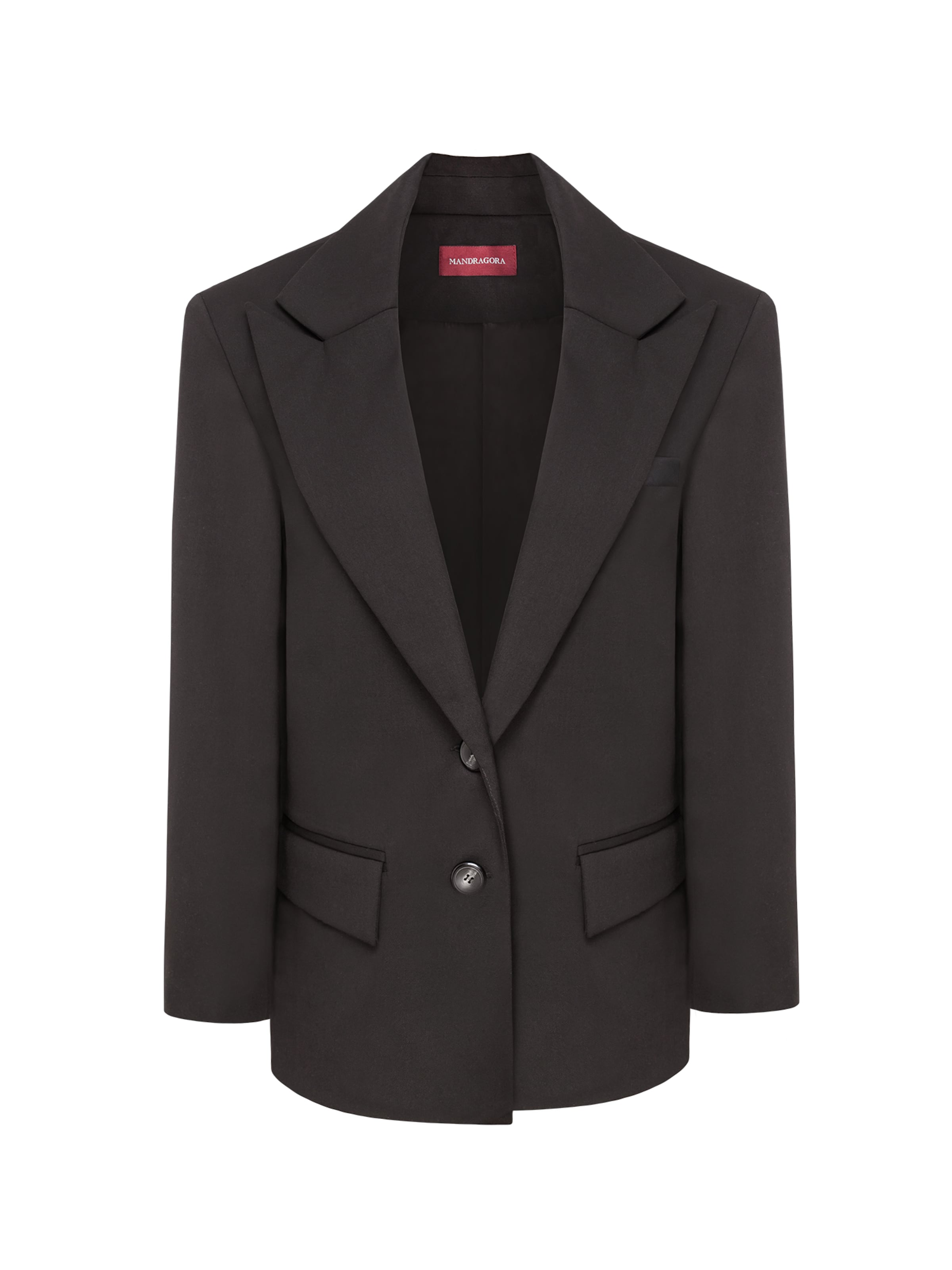 Blazer 'Estra' mandragora en noir : devant
