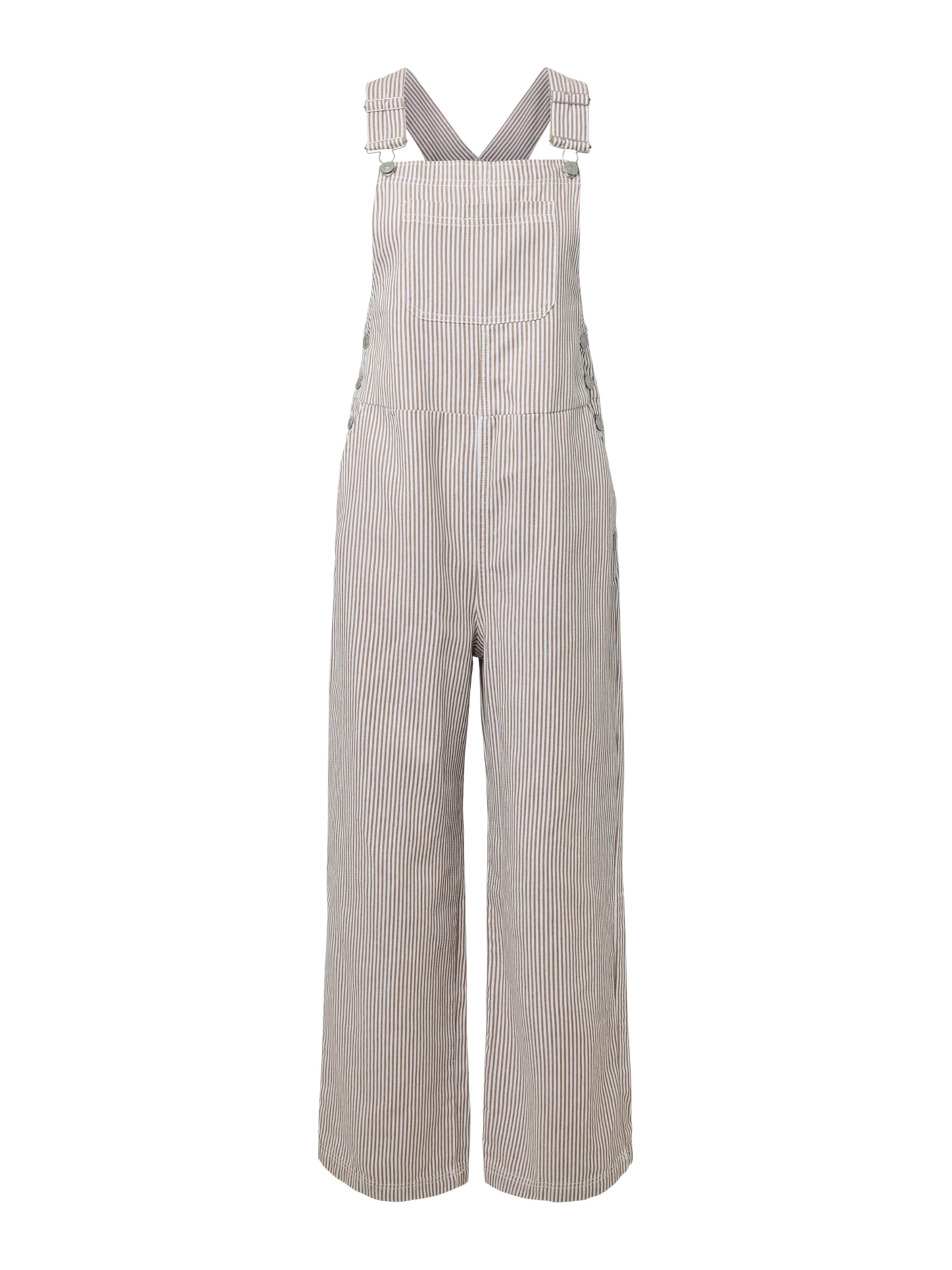 Regular Salopette 'PCAllo' PIECES en marron : devant