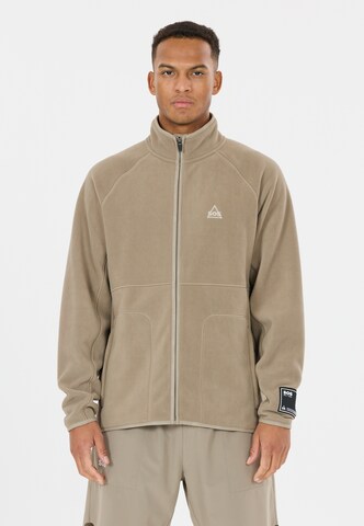 SOS Funktionele fleece-jas 'Munson' in Bruin: voorkant