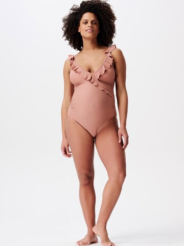 Bustier Maillot de bain 'Sima' Noppies en rose : devant