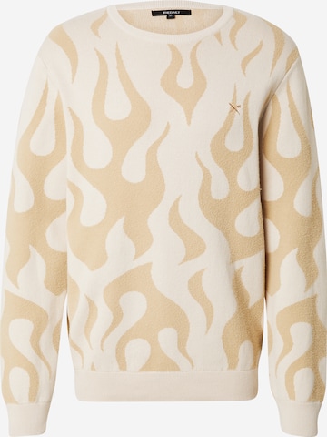 Pull-over Iriedaily en beige : devant