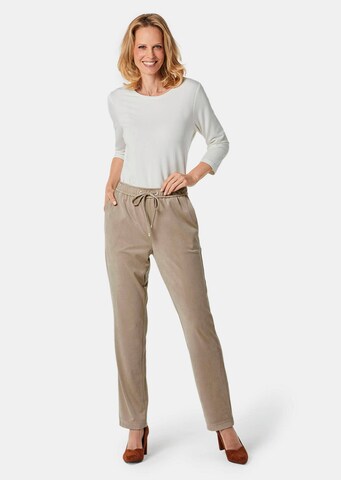 Goldner Loosefit Hose 'Louisa' in Grau