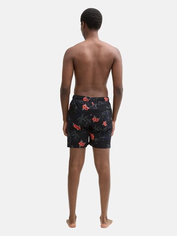 TOM TAILOR DENIM Badeshorts in Schwarz