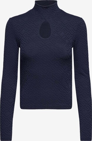 GUESS Shirt 'Clio' in Blauw: voorkant