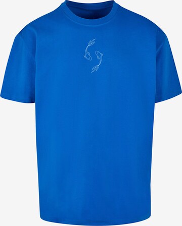 Merchcode Shirt 'Spring - Yin & Jang Fish' in Blauw: voorkant