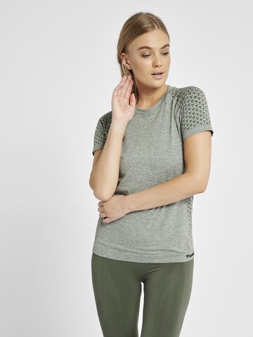 Hummel Functioneel shirt in Groen: voorkant