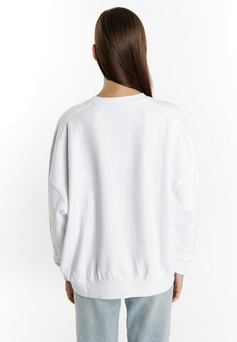 MYMO Μπλούζα φούτερ 'Keepsudry' σε λευκό