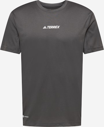 adidas Terrex Funkcionális felső - fekete: elől