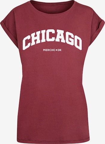 T-shirt 'Chicago' Merchcode en rouge : devant