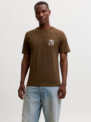 T-Shirt 'JJBrewy' JACK & JONES en marron