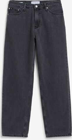 Calvin Klein Jeans Wide leg Jeans in Zwart: voorkant