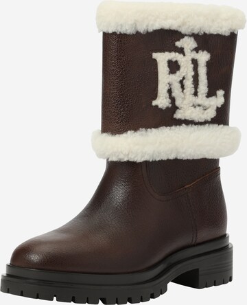 Bottes 'CARTER' Lauren Ralph Lauren en marron : devant