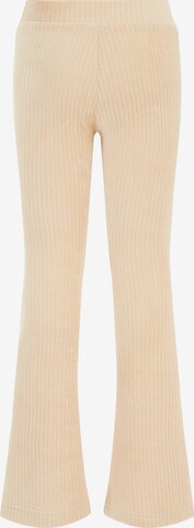 WE Fashion Flared Leggings in Beige