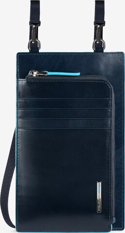 Piquadro Smartphonehoesje 'Blue Square' in Blauw: voorkant