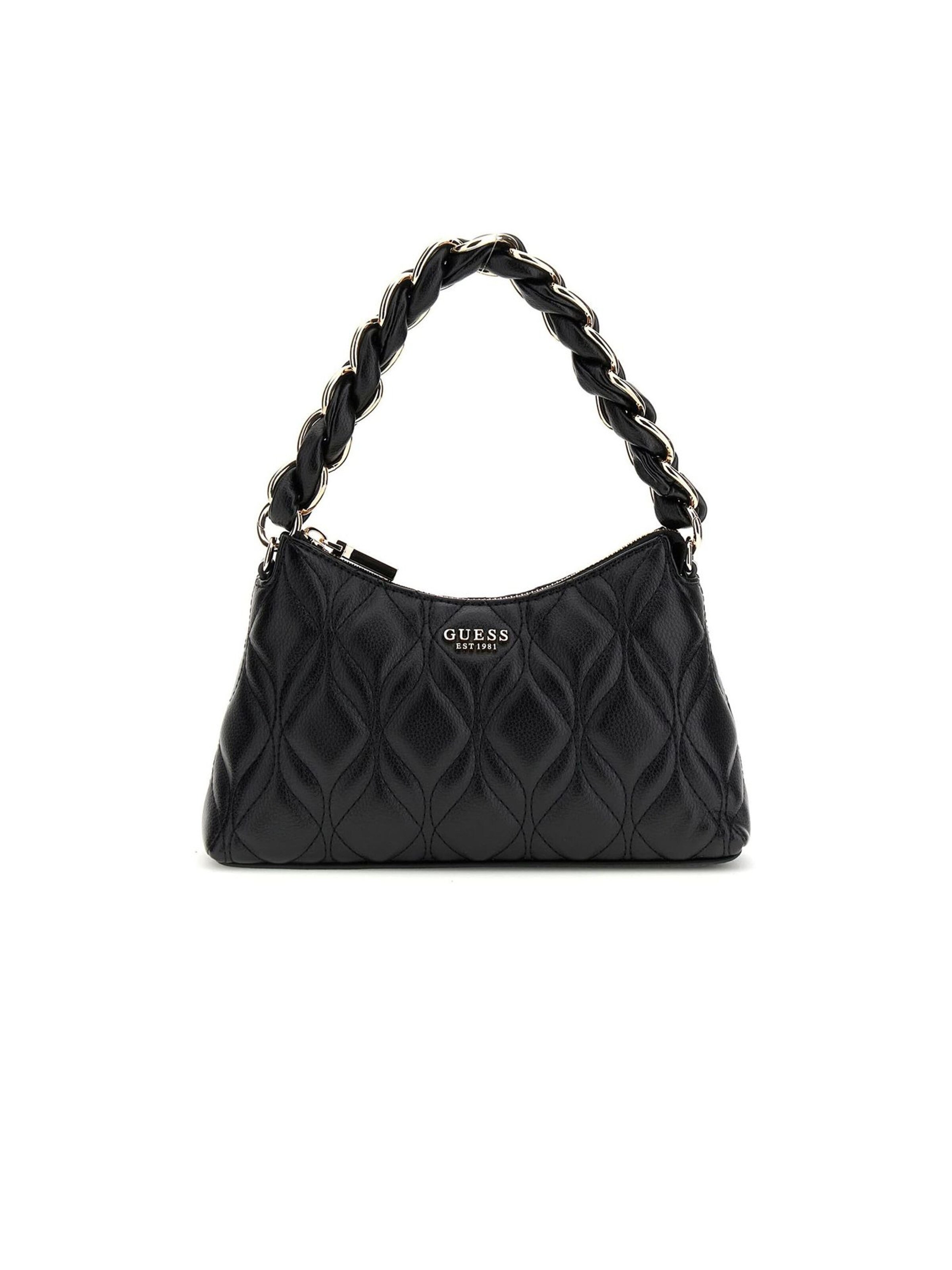 Borsa a spalla di GUESS in nero: frontale