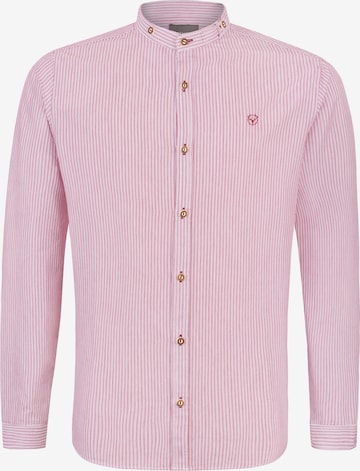 STOCKERPOINT Regular fit Traditional button up shirt 'Frederik' in Red: front