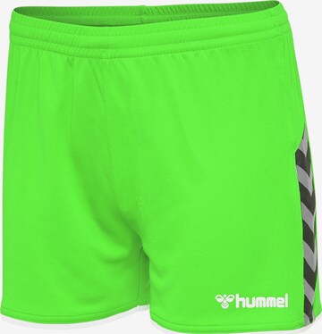 Hummel Regular Workout Pants 'Poly' in Green