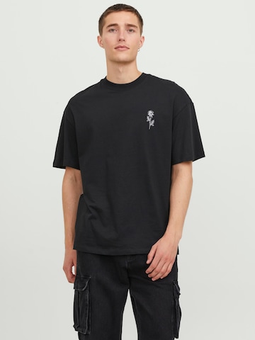 Tricou 'HEKTOR' de la JACK & JONES pe negru: față