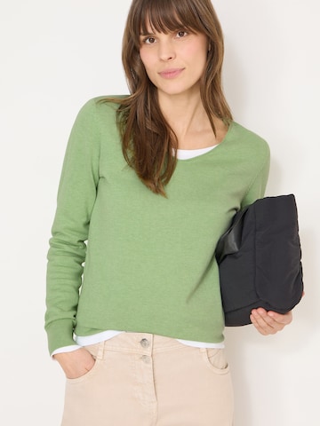 CECIL Pulóver - zöld: elől