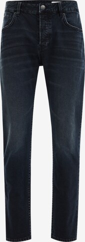 WE Fashion Slimfit Jeans in Blauw: voorkant