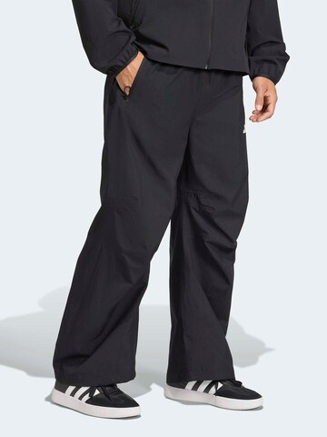 ADIDAS SPORTSWEAR Loosefit Παντελόνι φόρμας σε μαύρο: μπροστά