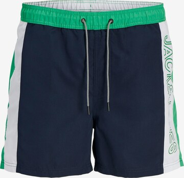 Jack & Jones Junior Badeshorts 'FIJI' i blå: forside