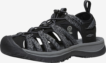 KEEN - Sandália 'Whisper' em preto: frente